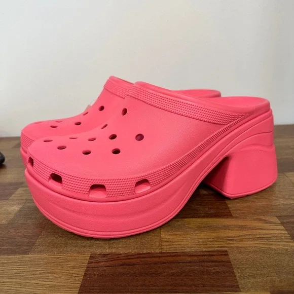 Crocs Mens Siren Clog Pink Size 11 CROCS | Shoes | Crocs Siren Pink Platform Clog Mens 1 Nwt  main image 2